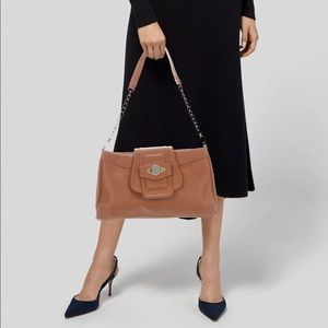 Rachel Zoe Great condition brown leather bag chain